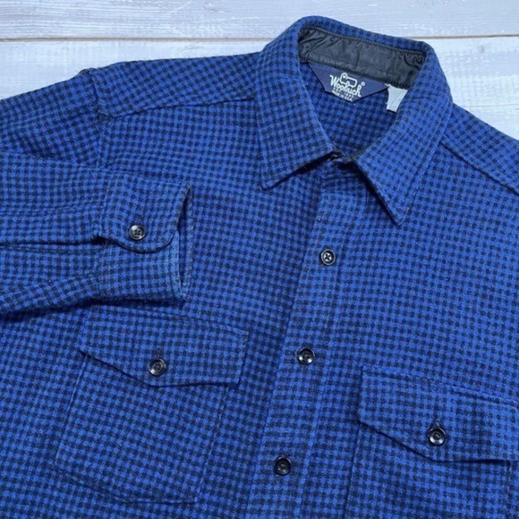 Woolrich Blue Casual Button Down Shirt - Picture 3 of 5